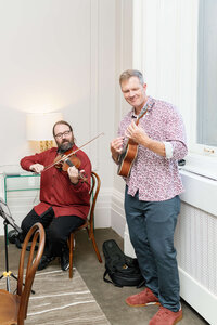 men playing fiddles from The Fine Tunes in Halifax, NS