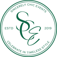 Sincerely chic events submark in emerald green