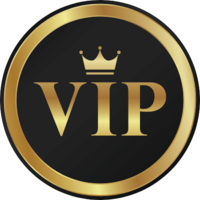 Logo pour les membres VIP d'un programme en ligne.