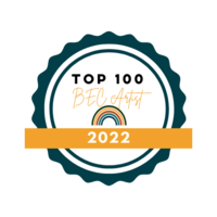 Top 100 BEC Artists of 2022 badge.