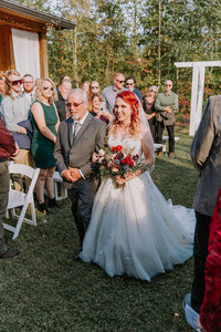 Outdoor Fall wedding in North Georgia