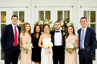 Eleanor Stenner with bride and groom at Birmingham wedding 