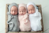 knoxville newborn triplet photography