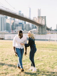 fun engagement photos in nyc