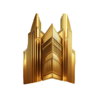 Stylized Art Deco Buildings in Star of Art Deco Showit Template