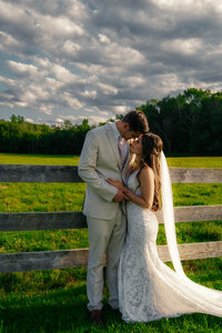 bride and groom drinking in nashville and charleston