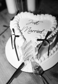 Bride's dog taking a portrait after ceremony in Dallas