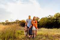 Family session in a field | Burleson, Texas Family Photographer