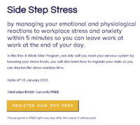 side step stress