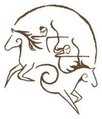 horseback archery illustration