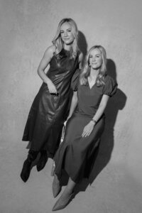 Greenville, SC wedding photographers walking down marble stairs