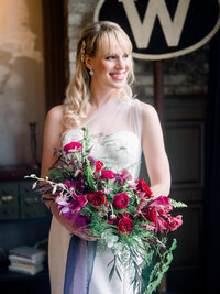 assymetrical mermaid wedding dress