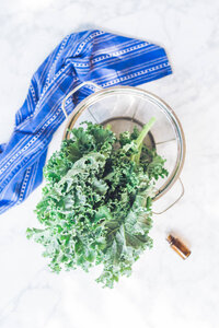Kale in a blender