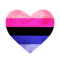 Colorful pride hearts decorating Rainbow Counselor website