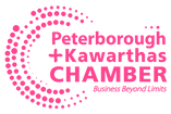 Peterborough and Kawarthas Chamber Business Beyond Limits logo pink