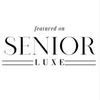 photographer's publication badge for Senior Luxe Magazine