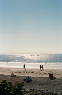 York, ME vintage beach image. 