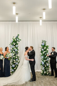 Armature Works blue garden and romantic wedding