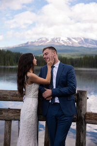 Trillium Lake elopement, portland elopement
