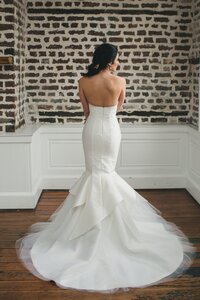 Bridal Jumpsuit with pearl top, available in plus size