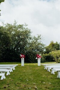 Ceremony Location at Narrows Landing Wedding Venue