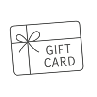 A clean black line drawing of a gift card tied with a simple bow, designed with a transparent background for versatile use in spa, salon, or self-care marketing. Perfect for promoting gift card purchases around holidays and special occasions.