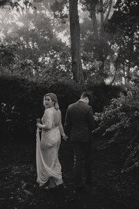 A Bride and Groom in an outback Australian field