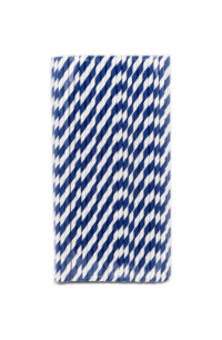 Blue_white Paper Straw