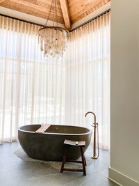 Interior of a bathroom edited with the Timeless Lightroom mobile presets