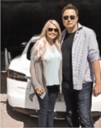 Cynthia Garcia with Elon Musk