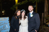 Eleanor Stenner with bride and groom at Birmingham wedding 