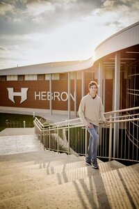 senior Coram Deo Academy football player in Flowermound Texas