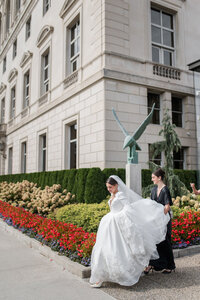 Wedding reception at Detroit athletic club, taken by Detroit wedding photographer Courtney Rudicel