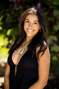 Professional senior portrait of a high school student in Northville, captured in a modern, clean outdoor location with a relaxed and confident look.