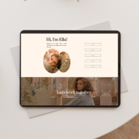 Showit Site Template for website design company ALEC Creative on a a laptop and ipad