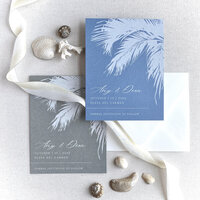Colorful event stationery with white printing