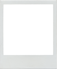 white polaroid frame