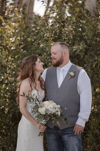 bride and groom bridal portraits