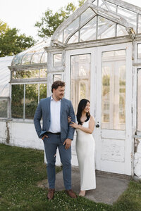 greenhouse engagement session