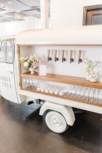 Mobile bar with florals