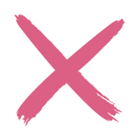 pink X