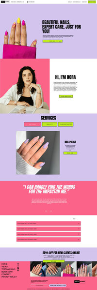 Website Nail Salon