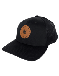 Black mid profile Trucker hat