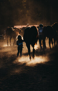Young lady at Good Old Days horse show