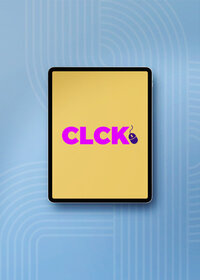 ipad with the logo that reads CLCK