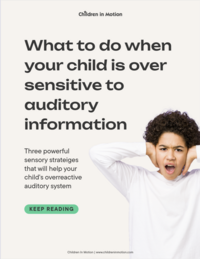 cover of freebie with title and image of child covering ears