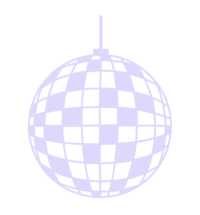 Light purple disco ball brand element for Stine Andersson