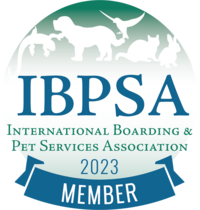 IBPSA member badge for Kristen, own of Puptown Charlotte.