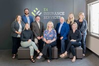 team photo of E4 Insurance employees