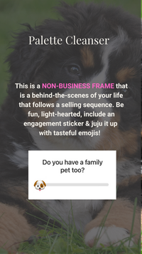 Instagram stories template
